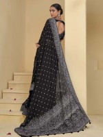 Black Pure Banarasi Tuscany Saree